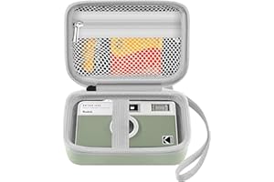 Leayjeen Custodia per Fotocamera Digitale, Compatibile con Kodak EKTAR H35/N35/Kodak PRINTOMATIC/Kodak FZ43 Pixpro/Heegomn/Vlogging, Custodia Protettiva per Fotocamera Compatta(Solo Custodia) Verde