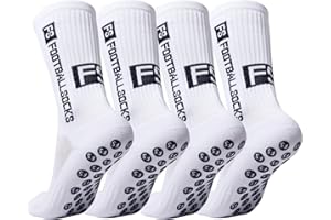 NebulaGlam 2 pare Calcetines Antideslizantes Futbol, Elásticos Calcetines Antideslizantes Hombre, Calcetines Futbol para fútbol, baloncesto, correr, 39-46