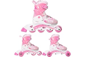 RAVEN 3 w 1 dziecięce łyżworolki Triskates/wrotki Princess