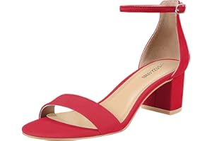 PIZZ ANNU Sandalias Mujer de Tacón Comodas Moda Verano Zapatos Correa de Tobillo Hebilla Ajustable Vestir Casuales Fiesta Elegantes EU 36-42