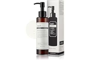 DearKlairs Aceite de limpieza profunda Gentle Black, aceite limpiador de maquillaje, 5.1 fl oz, 5.07 oz, removedor de lavado facial diario, no obstruye los poros, hidratante, todo tipo de piel