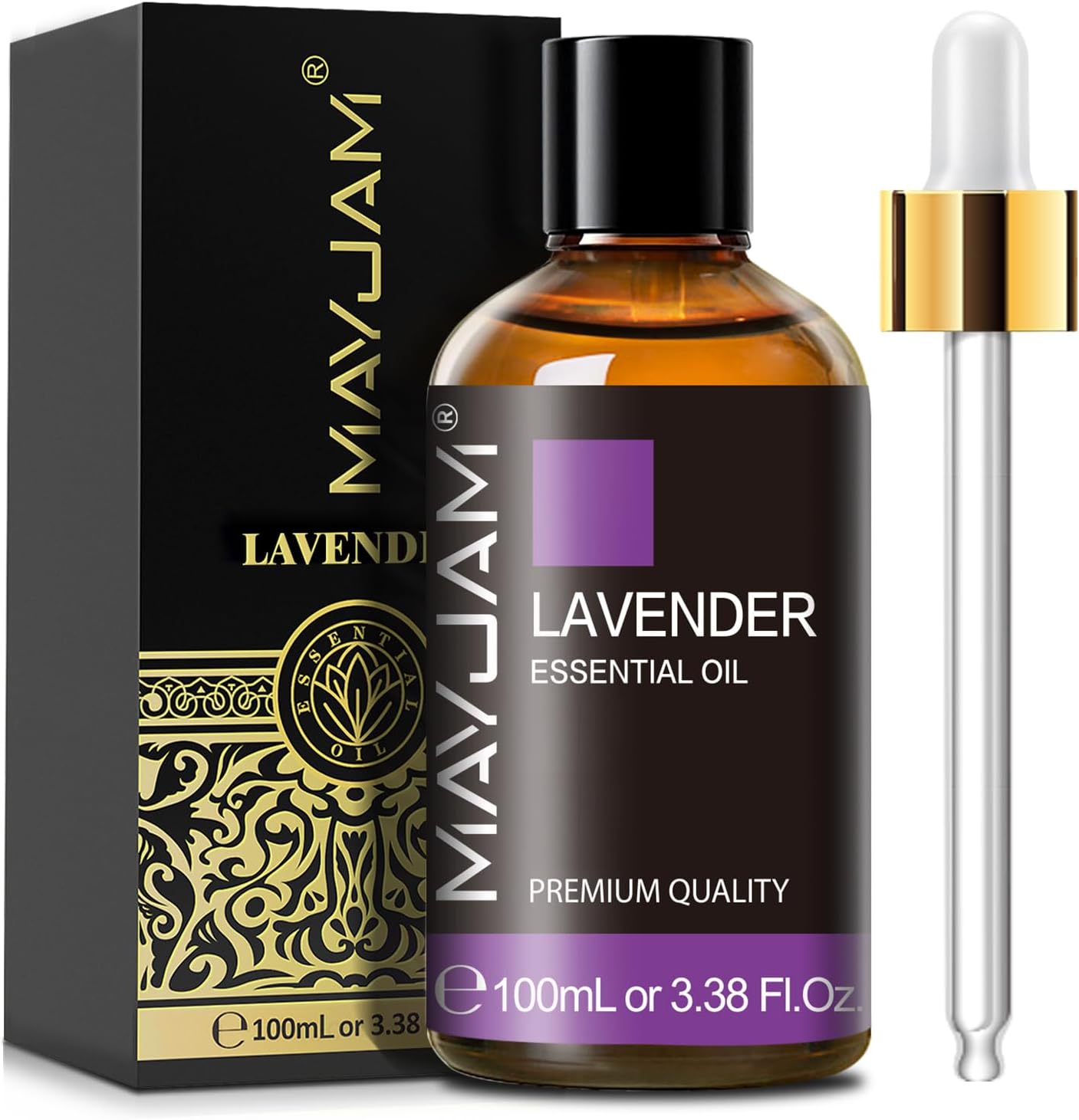 MAYJAM Lavender Essential Oils 100ML, Lavender Oil for Diffuser, Humidifier, DIY, Home, Office