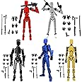 XIALIN T13 Action Figure Set(Assembly Completed) 3D Printed Multi-Jointed Movable Robot Dummy Set with Full Articulation for Stop Motion Animation (5pcsC)