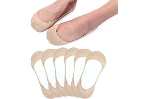 HIALTODAY Füßlinge Damen Füsslinge Herren 6 Paar, Ballerina Sneaker Socken mit Rutschfest Silikon für Damen und Herren, Unsichtbare Atmungsaktiv Halbsocken