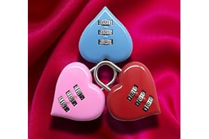 TFSZE Lucchetto a Codice a 3 Cifre 3 manciate,Lucchetti Metallo，Lucchetto dell'amore per il matrimonio，Applicabile Zaino Armadietto per Valigia Armadietto per Bagagli Palestra Scatole di immagazzinaggio