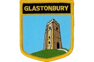 KLICNOW Glastonbury (Somerset) Embroidered Patch 7cm x 6cm