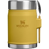 Stanley Classic Food Jar 0,41L Dijon - Spork, geniş ağızlı pratik yemek termosu, yiyecekleri sıcak tutar