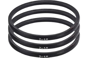 sourcing map 3 Pcs Z-15 Z Type V-belt 381mm/15" Inner Length x 0.39" Width x 0.24" Height, Z-type Closed-Loop Rubber Transmission Belt