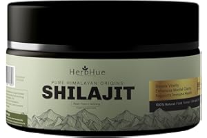 HERBHUE Shilajit Resin, Original Himalayan Shilajit 50g - Elite Standard 100% Pure, Rich in Fulvic & Humic Acid, Minerals, Immune System & Vitality Booster, Vegan