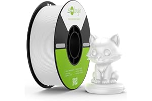 ‎CREALITY Creality Soleyin PLA Filament Ultra 1.75mm do Drukarek 3D:Wymiarowa +/- 0,02 mm, Szpula 1 kg (2,2 funta) Pasuje do Większości Drukarek 3D FDM,Biały PLA
