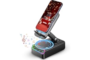 Hupoaf Gifts for Men Women, Birthday Gifts for Men, Phone Stand with Bluetooth Speaker, Stocking Stuffers Gadgets for Men, Ideal for Dad Mom Husband Boy,Cool Tech Gadget for Friends and Parents