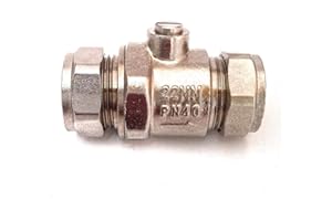 PRIMAFLOW 22mm Full Bore Chrome Isolation Valve