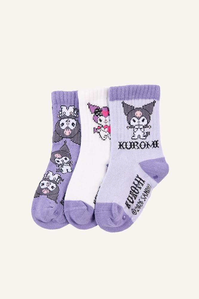 DeFacto Hello Kitty 3'lü Uzun Çorap Kız Bebek