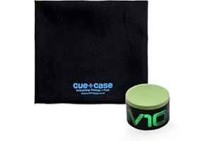 FUNKY CHALK Taom V10 Professional Snooker Pool Chalk - Round Shape - Eliminates Kicks - Low Residue - Free Cue + Case Microfibre Cue Towel