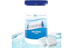 AQUAFINESSE HL AquaFinesse Filterreiniger Tabs, Filter Reinigungstabletten für Whirlpool, Pool, Swim Spa Filter. Filterkartuschen Reiniger, Spa Kartuschenreiniger, AF Filter Cleaner