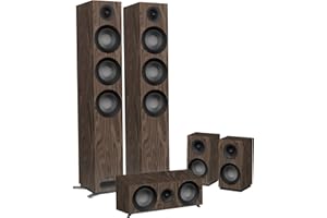 Jamo S 809 HCS N 5.0canales Negro, Nuez Conjunto de Altavoces - Set de Altavoces (5.0 Canales, Cine en casa, Negro, Nuez, Corriente alterna)