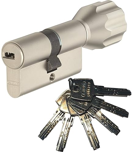 ABUS Mezzo Cilindro 10/K35 | Semicilindro Con Pomello | Per Porte WC, Garage | Argento - Foto 11