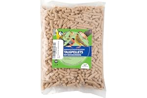 UGF UNDERGROUND FOOD UGF - Granulés de suif de qualité supérieure avec vers de Farine - 500g, Nourriture pour Oiseaux Sauvages Toute l'année, granulés de suif pour Oiseaux Sauvages