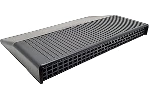 BSSTORE Auto-Lufteinlass für die Fronthaube Panda von 1980 bis 2003 (141 141 A) + Montageset, Universal, Schwarz