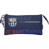 CYPBRANDS - FC Barcelona Pencil Case, Pencil Case, School Supplies, Colour Blaugrana, Bar&ccedil;a, Mes Que un Club, Official Produc