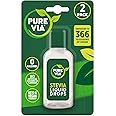Pure Via Stevia Liquid Drops 2 x 55ml - Zero Calorie, Vegan and Keto Friendly Sugar Alternative