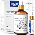 HIQILI Bergamot Essential Oil for Diffuser, Skin, Hair, DIY, 100% Pure & Natural - 100 ML (3.38 Fl Oz)