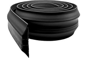 4All Cable Protector 1.8m Outdoor Wire Cover, Protect Cables & Prevent Trip Hazards Easy to Cut and Quick to Install (Black, 1.8m)