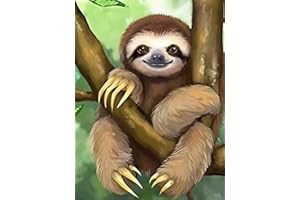 Bimkole Diamond Painting Pintura Diamante 5D Lindo Perezoso Bricolaje Arte, Completo Taladro Diamond Painting Pared Diamantes de Imitación Decoración de Pared de Salón 30 * 40cm(x1-321)