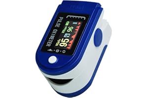 BAINKU Pulsioxímetro - Monitor de Saturación Oxígeno - Medidor del nivel de oxígeno en sangre. Oxímetro dedo profesional - Con Pantalla LED de Fácil Lectura y medición del SpO2 y Frecuencia cardíaca.