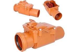 INSTALGURU PEŠTAN - Tapón Antirretorno DN 75, Válvula de Rana para Desagüe de Aguas Residuales, Tubo HT