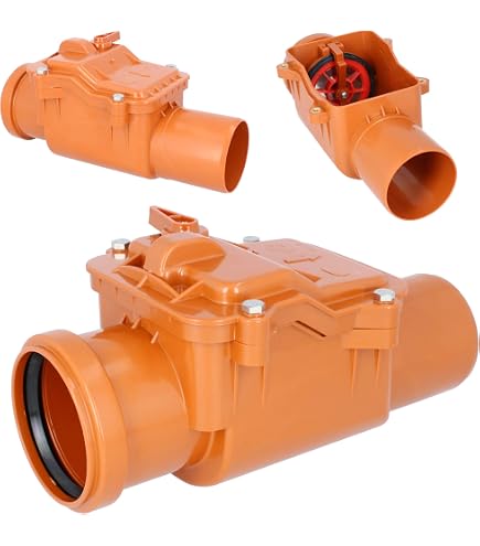 Clapet Anti-Retour 110 Mm Pour Tuyaux - Protection Contre Les Rongeurs Et Refoulements | Matériau ABS