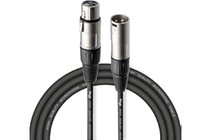 Stagg SMC3 3m High Quality XLR to XLR Plug Microphone Cable, Black