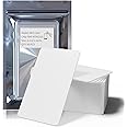 SANPOPO 50pcs NFC Cards NXP NTAG215 Chip,504 Bytes Memory Programmable Rewritable NFC Business Cards, Compatible with TagMo Android for All NFC-Enabled Smartphones and Devices