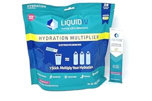 Liquid I.V. I Hydration Multiplier I Electrolyte Drink Mix I Lemon Lime I Elektrolyt-Getränkemischung I Elektrolyte-Pulver I Zitrone-Limette, 30 einzelne Stick Packs, je 16 g (0,56 oz.)
