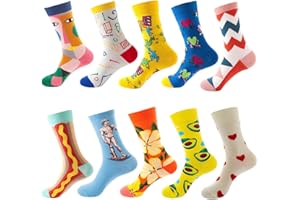 GEYIWSSXY Calzini Da Donna Uomo Calze Fantasia in Cotone Unisex Divertenti Colorato Modello Casual Calze