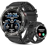 AVUMDA Smartwatch Uomo Orologio, 1,52" Smart Watch Militare con Chiamate Bluetooth Contapassi Cardiofrequenzimetro Pressione 