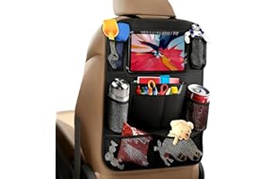 Itharon Protector Asiento Coche – Organizador Asiento Coche Niños, con Correas Ajustables, Hidrofugo, Protector Asiento Silla Bebe, Adecuado para la mayoría de los automóviles