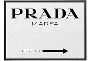 ^RTERBY'S Poster Marfa con Cornice - Orizzontale - varie dimensioni vari colori Made in Italy - riferimento all’opera d’arte di critica al consumismo di Marfa (Texas) (Tela Con Cornice Semplice Nera, 50X70)