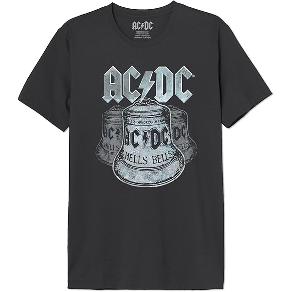 T-shirt ACDC Highway To Hell Tour 79/80 - Gris, Taille S - Neuf Avec étiquettes