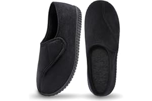 Git-up Chaussons Homme en Mousse à Mémoire Hiver Chaud Chaussures Intérieur Extérieur Semelle en Caoutchouc Antidérapante Maison Pantoufles