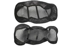 FACULX Anti-slip Motorcycle Seat Cover Breathable Motorbike Seat Cushion Pad Universal Mesh Protective Seat Cover for Motorbike