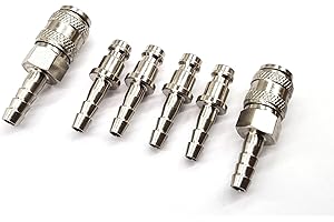 DELTA-P LTD Rectus Series 21 Fitting Type - Quick Connector 6 Piece Set with 6mm Hosetail - Water Fed Pole Window Cleaning