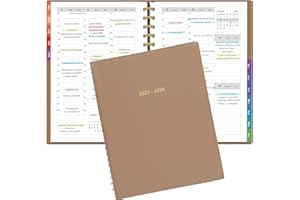 Leapig Agenda 2025 2026 Settimanale Diario Copertina Morbida Indice Marginale a Colori e Pagine Multifunzione Luglio 2025 - Giugno 2026 Intervalli di 30 Minuti planner in Italiano