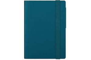 Legami - Agenda Giornaliera 2025, 12 Mesi Small, Diario da Gennaio 2025 a Dicembre 2025, Chiusura con Elastico, Planner Mensile Gennaio 2026, Taschina Finale, Rubrica, 9,5 x 13,5 cm, Teal Blue