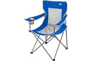 AKTIVE 52879 Sedia, Alluminio, Blu/Bianco