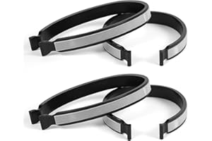 vsshe 4 pcs Pinces à Vélo Réfléchissantes, Clip de Pantalon Réfléchissant à Vélo, Pince Pantalon Velo, Clips Universels pour Cyclistes, Serre Pantalon Velo pour Aux Cyclistes Vélo Unisexe