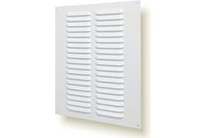 NORDBORN Rejilla de ventilación metálica con red para protección contra insectos(25 x 30 cm)