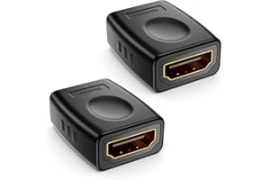 DeleyCON 2 Piece HDMI Coupler - FullHD 4K HDR ARC Connector for TV, Monitor, Projector, PC, Laptop, Notebook, PS4, PS5, Xbox