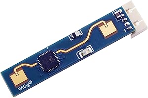 XICOOLEE Microwave Radar Sensor Module LD2410, 24GHz ISM Band, Human Presence Motion Sensing Module, Non-Contact Monitoring Detector, Horizontal Connect, with Bluetooth, Support GPIO and UART Output