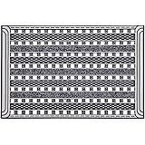 Home2Fashion PUR GridClean Fußmatte, TPE-VC-Kunststoff, 100 % nachhaltig, Metallic Anthrazit, 59 x 39 cm